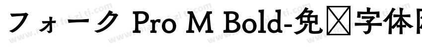 フォーク Pro M Bold字体转换